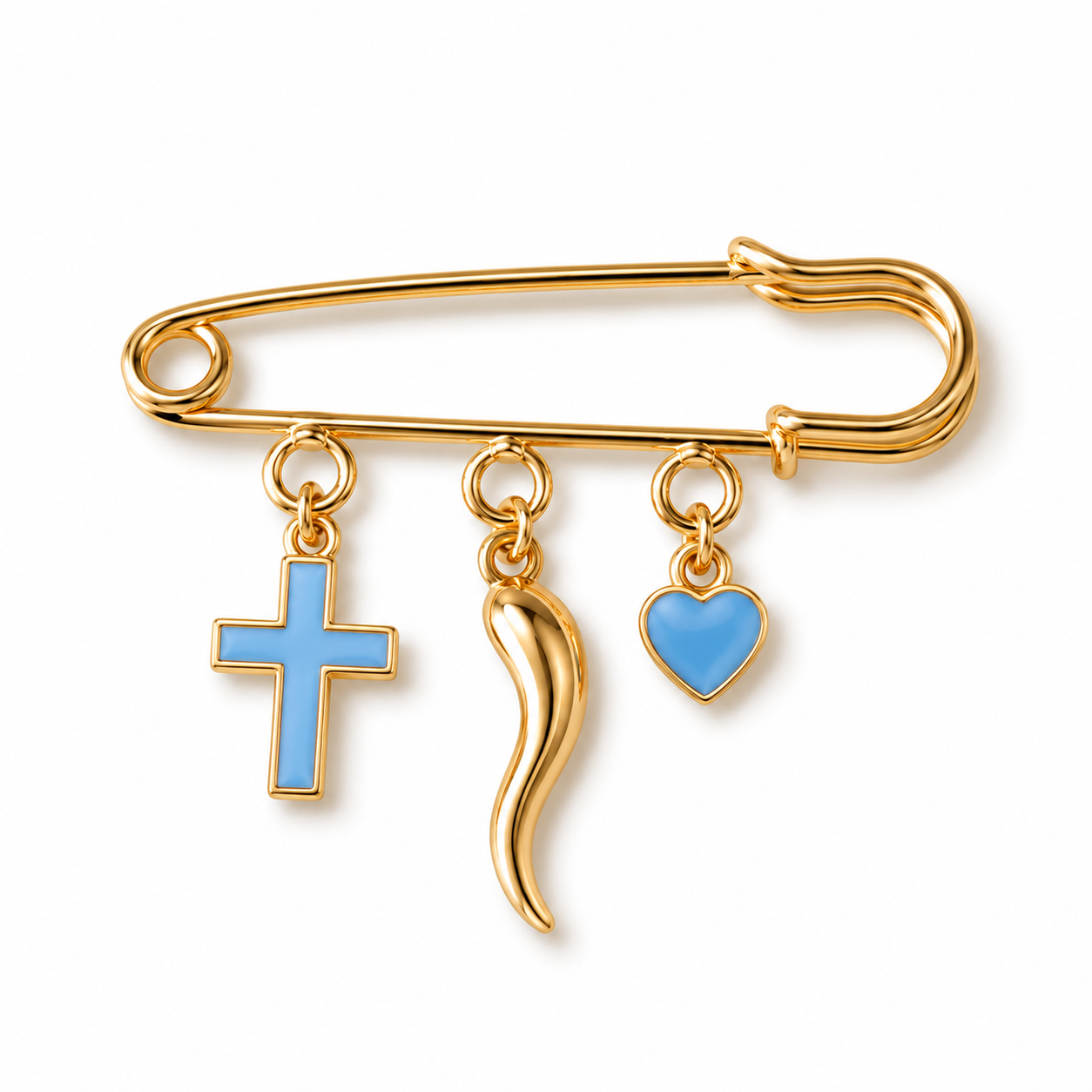 Cornicello Pin - Blue