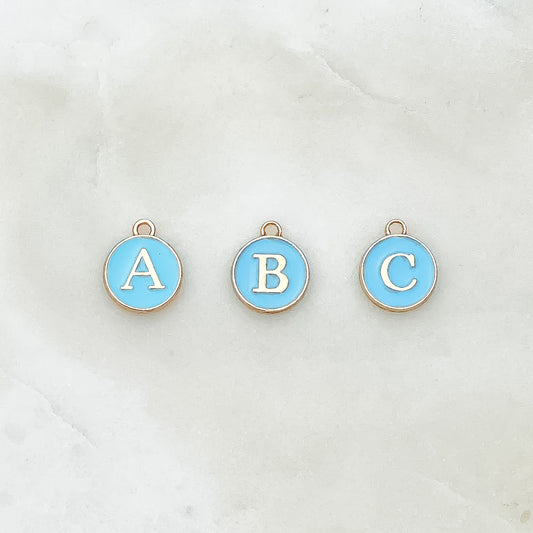 BLUE INITIAL CHARM