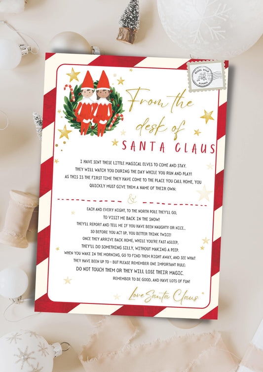 Two Elves Arrival Letter