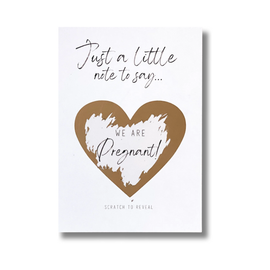 Pregnancy Announcement Scratch Card