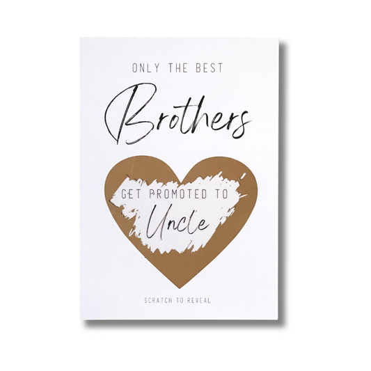 Uncle - Pregnancy Announcement Scratch Card