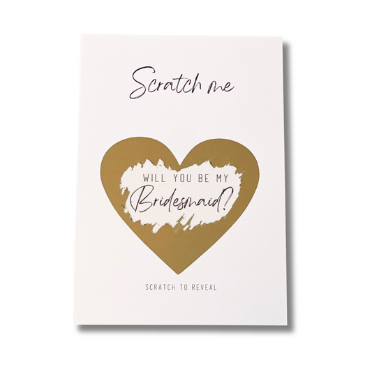 Bridesmaid Scratch Card