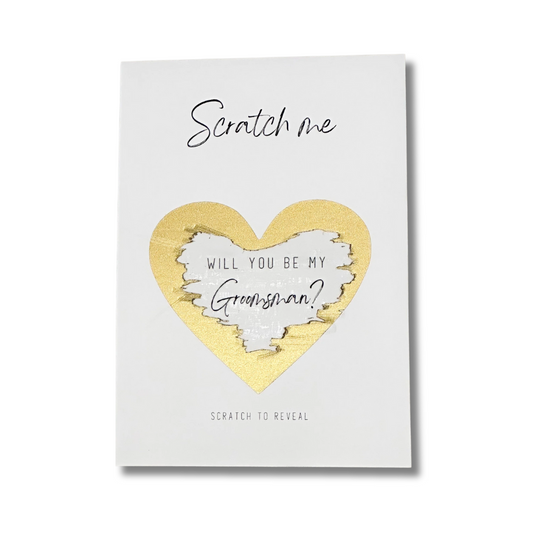 Will you be my Groomsman? Scratch Card