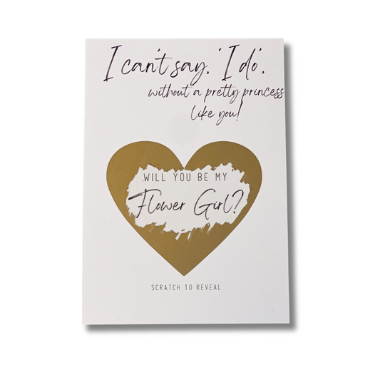Flower Girl Scratch Card