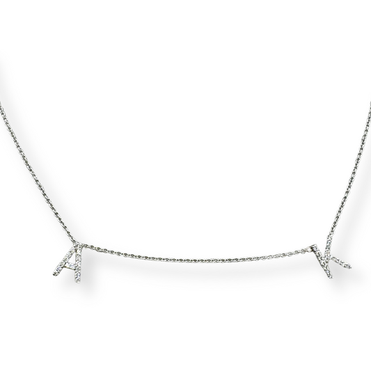 Diamond Letter Necklace