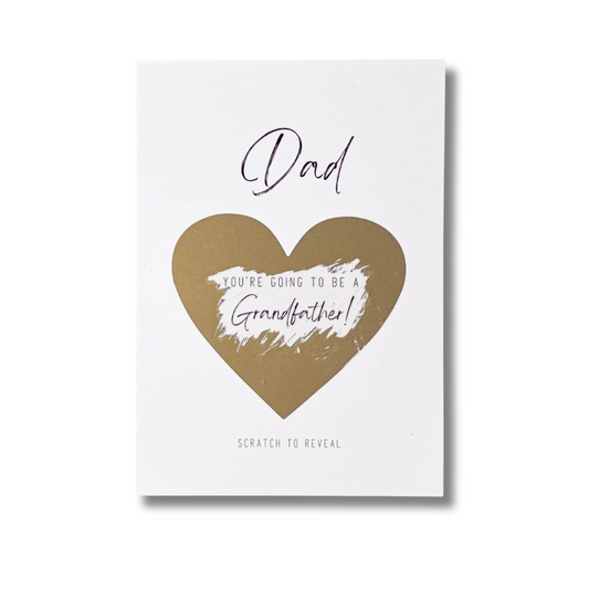 Dad to Grandfather - Pregnancy Announcement Scratch Card