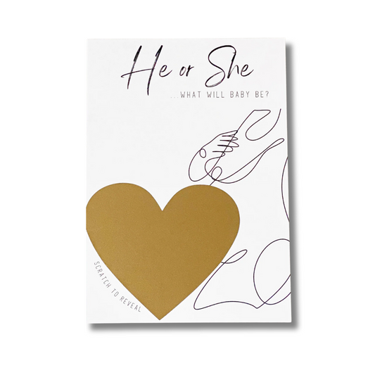 Gender Reveal Scratch Card
