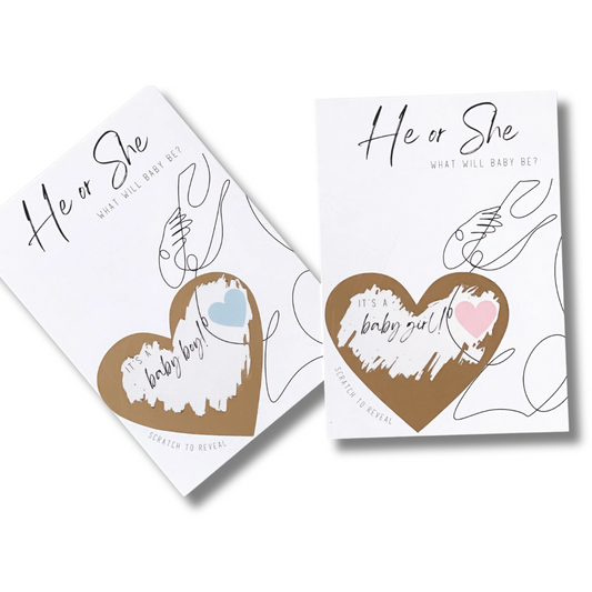 Gender Reveal Scratch Card