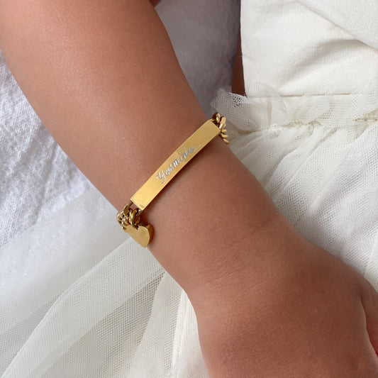 Hand-engraved Personalised Keepsake Bracelet