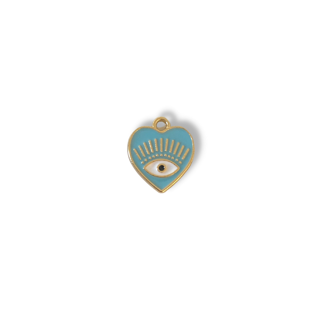 A meaningful and significant way to express your love and care, while also offering protection and peace of mind. The perfect addition to a 'Something Blue' wedding pin.  The Evil Eye Charm is traditionally known for protecting against bad luck and negative energy. 