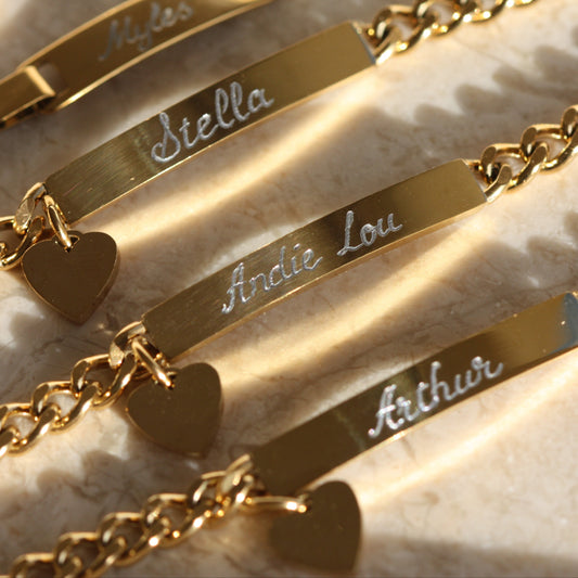The Precious Hand-engraved Personalised Bracelet