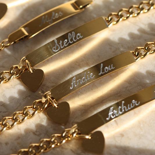 Hand-engraved Personalised Keepsake Bracelet