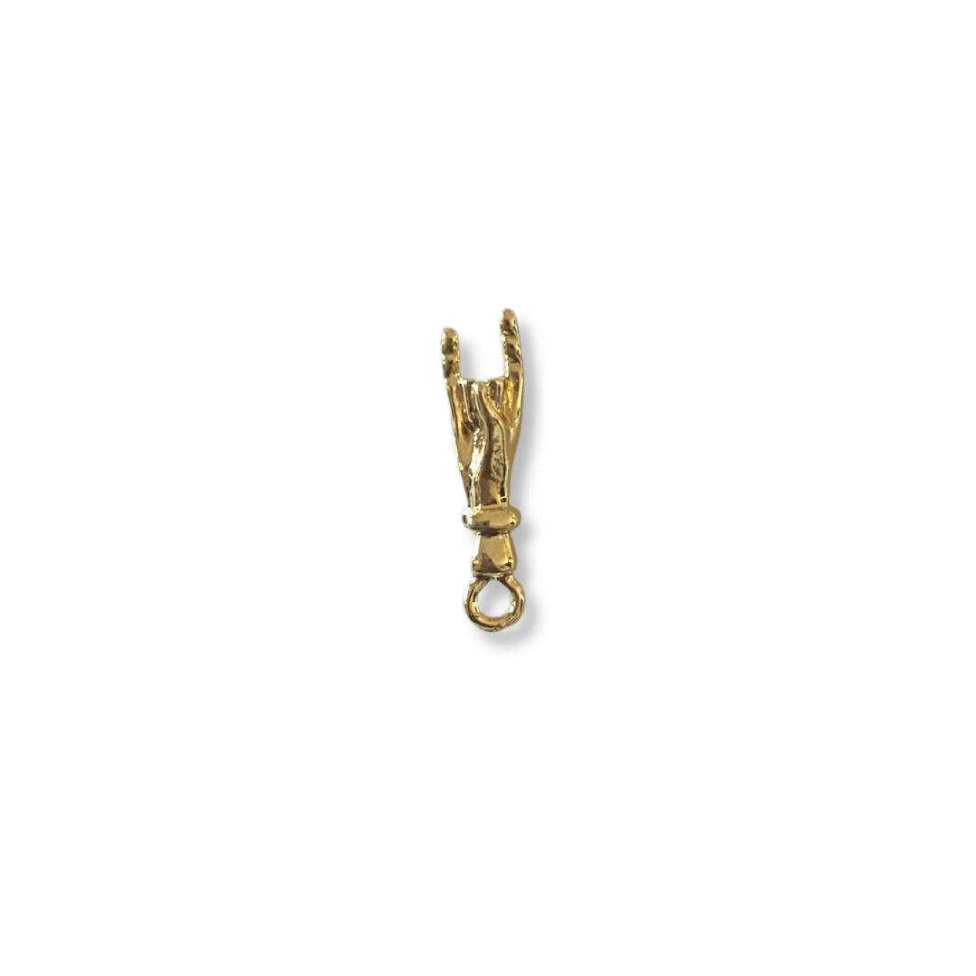 The significance of our charm Italian Horned Hand Charm dates back to ancient times in Italy. Depicted as a positive luck amulet that is said to eliminate negativity and bringing about wealth and luck.