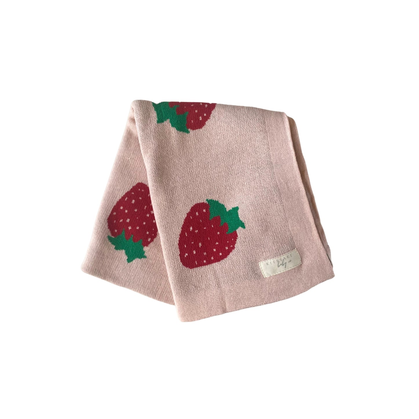 strawberry cotton baby blanket