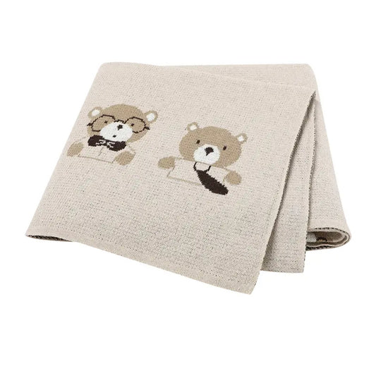 Teddy Bears Blanket | Neutral