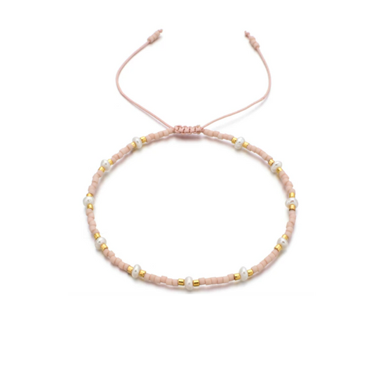 Baby Pink Mini Pearls Bracelet