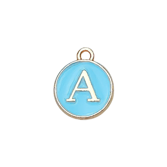 BLUE INITIAL CHARM