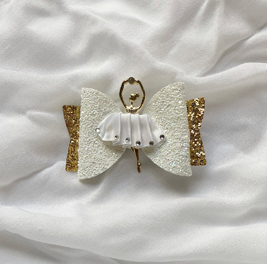 White Ballerina Bow