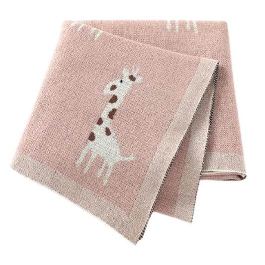 Georgie the Giraffe Blanket | Pink