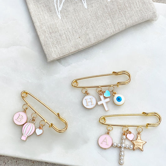 PINK INITIAL CHARM