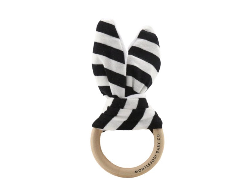 Wooden Bunny Rattle – Keepsake Baby Co