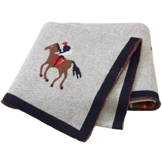 Polo Baby Blanket | Grey