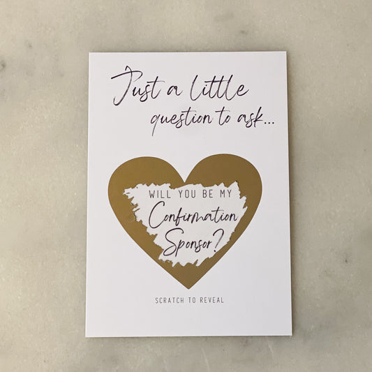 Confirmation Sponsor card