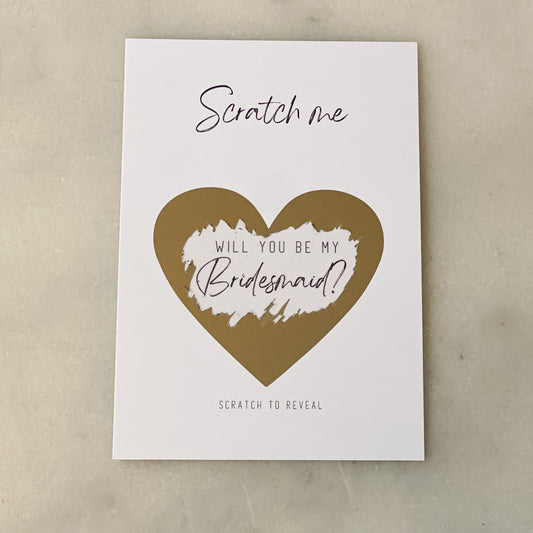 Bridesmaid card