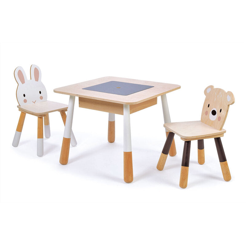 Wooden Forest Theme Table and Chairs