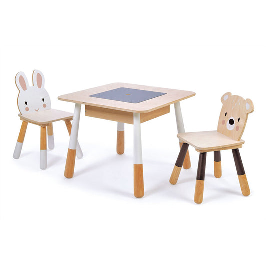 Wooden Forest Theme Table and Chairs