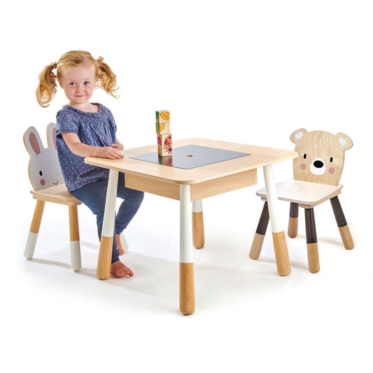 Wooden Forest Theme Table and Chairs