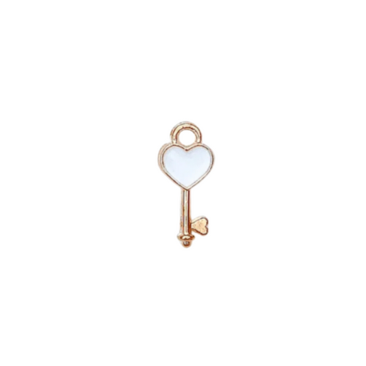 WHITE KEY CHARM