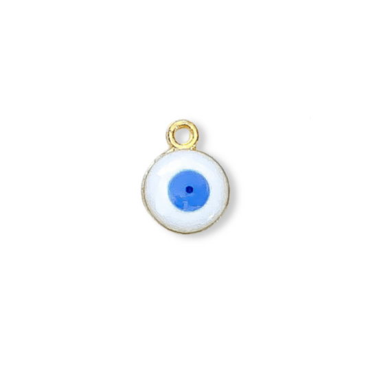 A meaningful and significant way to express your love and care for your baby's well-being, while also offering protection and peace of mind. Our Evil Eye charm is available in White (with blue centre), Blue, or Pink. The Evil Eye Charm is traditionally known for protecting against bad luck and negative energy. All of our Keepsake Baby Pins are custom made. Each Pin is beautifully packaged and ready for gifting. Our keepsake pins make the perfect gift for newborns and parents, christenings and baptisms.