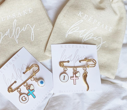 WHITE CROSS CHARM