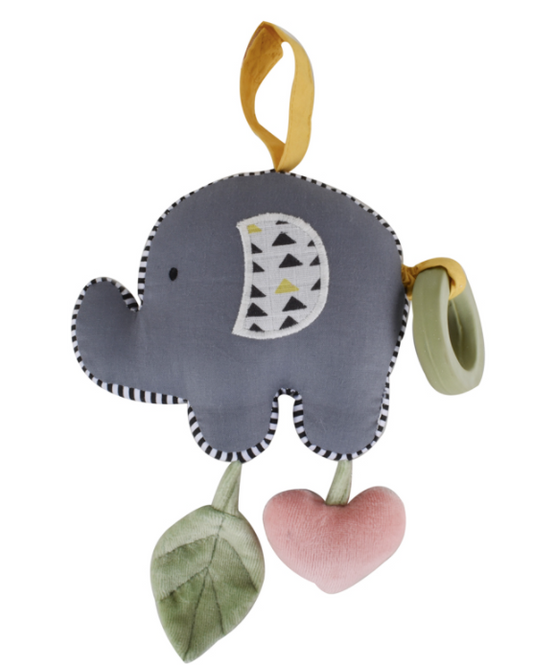 Elephant Buzzing Toy with Rubber Teether