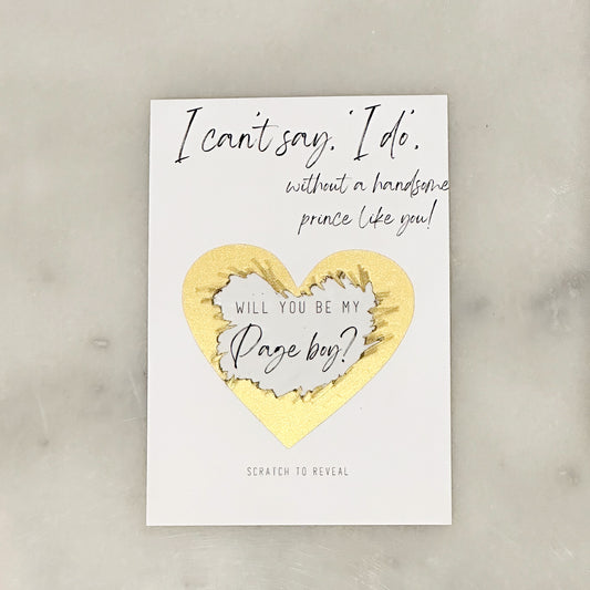 Page Boy Card
