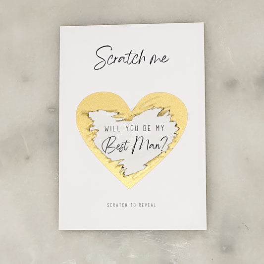 Will you be my Best Man? Scratch Card