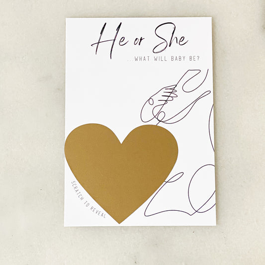 Gender Reveal Card