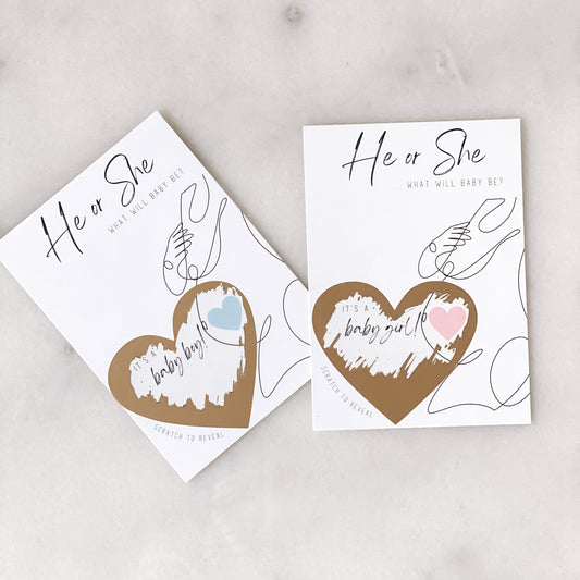 Gender Reveal Card