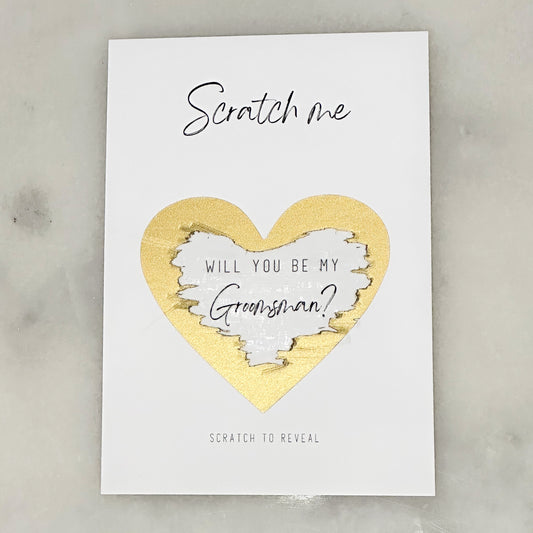 Will you be my Groomsman? Scratch Card