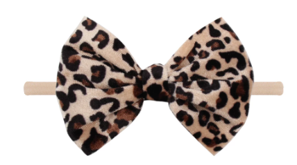 Velvet Leopard Headband