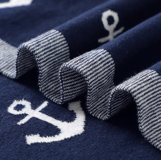Sailor Baby Blanket | Nautical Blue