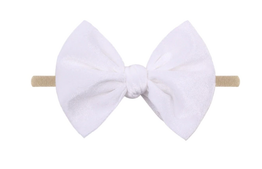 Velvet White Headband
